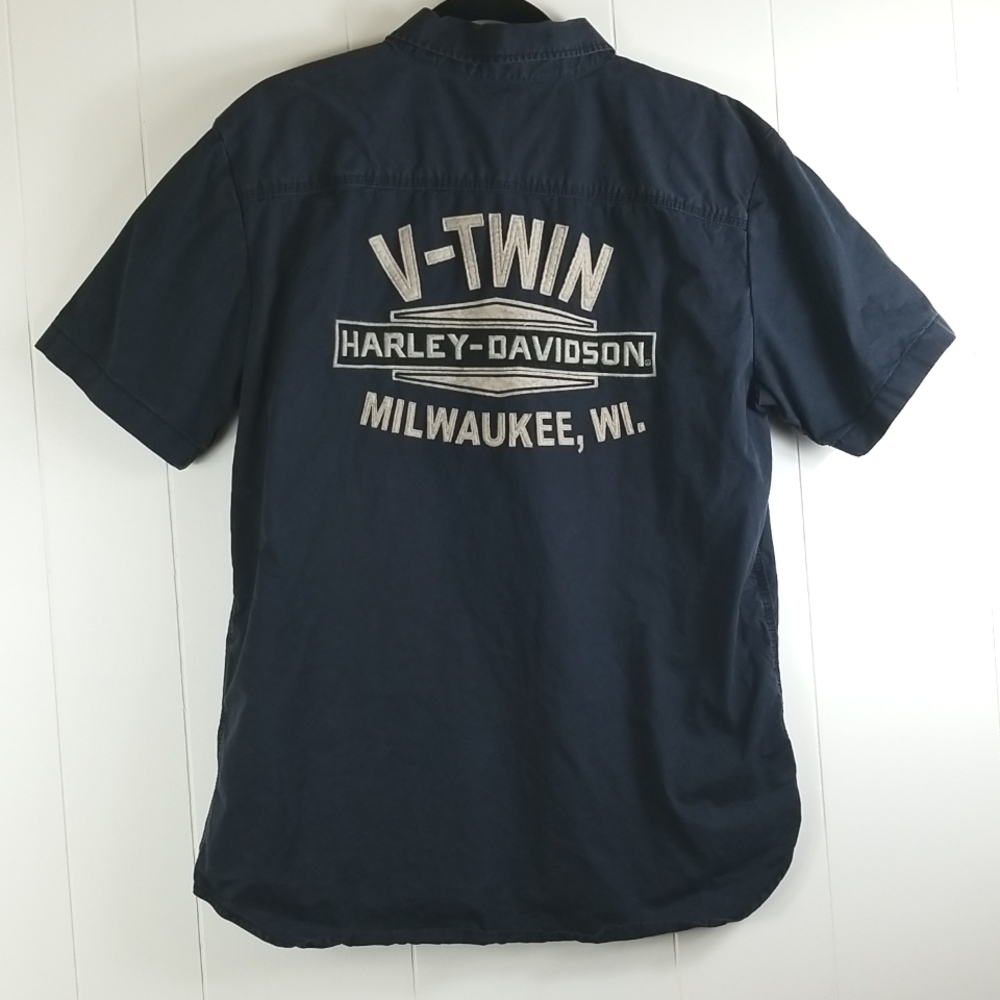 Harley-Davidsons Mens Button up garage shirt